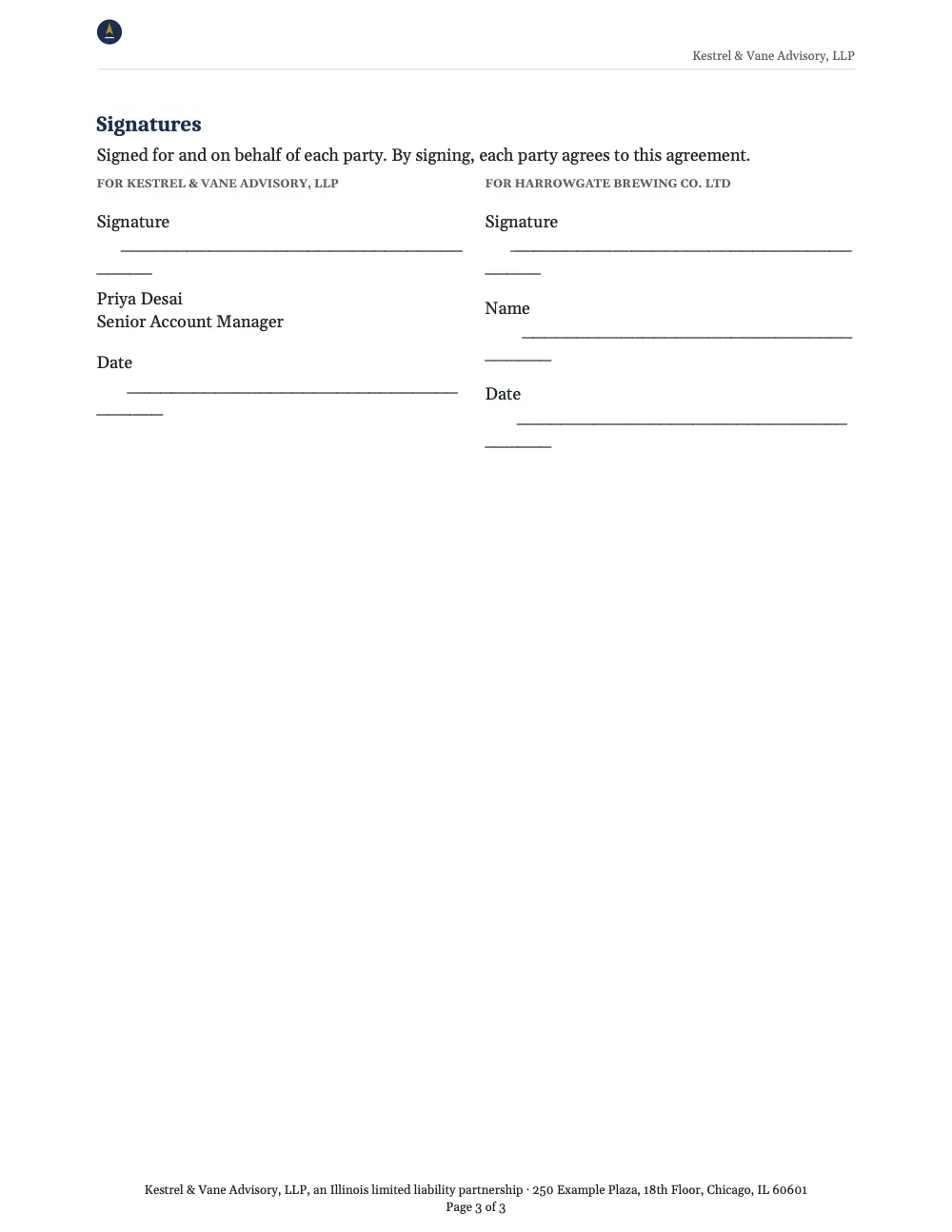 Page 3 of the mutual non-disclosure agreement.